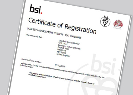 BSI Certificate of Registration - Quality Management Systems