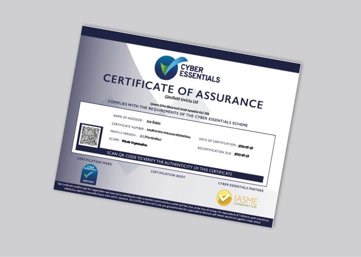 Cyber Essentials Certificate of Assurance