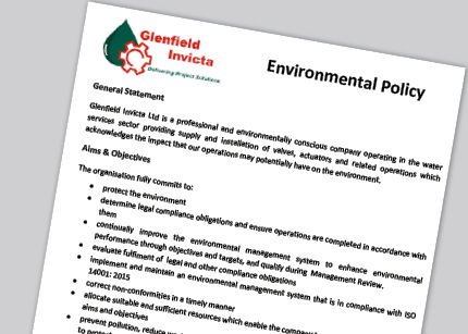 Glenfield Invicta's Environmental Policy