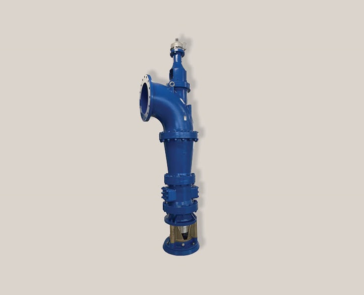 Submerged discharge valve range